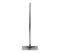 Râteau à Cendres de Barbecue en Acier au Manganèse, Manche Long | Structure Épaissie, Large Pelle, Finition Métal Argentée, pour Entretien de Cheminée et Foyers Extérieurs