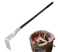 Râteau à cendres - Grattoir à charbon à long manche, tige de nettoyage résistante à la chaleur | Accessoire de cuisine en plein air, bâton de nettoyage en acier pour cheminée et four
