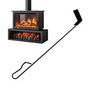Râteau à charbon - Nettoyage de cheminée haute résistance de 50 cm, grattoir à cendres, tisonnier | Durable BBQ poêle à bois poêle à bois bouilloire feu de camp fumoir à l'air libre