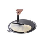Mastrad – Rateau à crêpes F12500 – Silicone, manche articulé, n'endommage pas la poêle – Noir