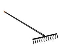 Râteau à dents courbes Solid™14 dents - FISKARS - Idéal pour préparer les plates-bandes et ratisser des branches Noir G
