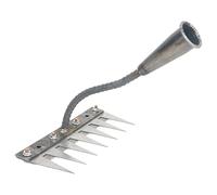 Râteau à désherber Robuste à Dents en Acier au Carbone, Outil de désherbage Polyvalent pour Jardin, Ferme, Plantation, pelouses et parterres de Fleurs, râteau Sept Dents