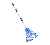 Râteau à Feuilles en Éventail 14 Dents | Râteau de Jardinage pour Gazon | Balai en Éventail pour Extérieur Jardin Terrasse Gravier Camping Paysage