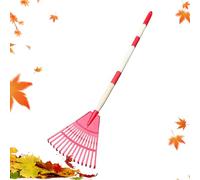 Râteau à Feuilles en Éventail 14 Dents - Râteau pour Gazon Et Terrasse,Balai Éventail Ergonomique pour Pelouse Extérieur Gravier Camping Terrasse Jardin