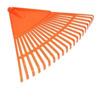KOTARBAU® Rateau à Feuilles - Plastique - 20 Dents - Orange - sans Manche - Râteau Jardin - Balai à Gazon - Ramasse Feuilles - Léger - Résistant - Entretien Jardin