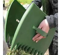 Râteau à feuilles léger et durable - idéal pour ramasser les feuilles, étaler le paillis, convient pour les jardins, les pelouses, les cours, le camping extérieur, les buissons, l'herbe, le bêchage du