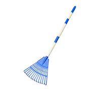 Râteau À Feuilles pour Jardin 14 Dents,Râteau À Gazon Détachable | Balai Éventail Ergonomique pour Pelouse Extérieur Gravier Camping Terrasse Jardin