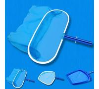 Râteau à feuilles robuste pour le nettoyage de la piscine, bord incurvé renforcé pour éviter les rayures, cadre en aluminium ou en plastique