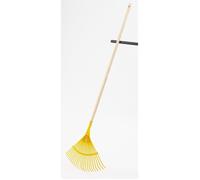 Râteau à gazon - Non spécifié - 120 cm - Jaune - Acier - Bois