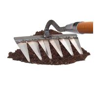 Râteau à griffes de jardinier, râteau à ongles amovible à la main en métal | Lieux applicables Outil de désherbage en acier à haute teneur en carbone pour patio, ferme, potager, cort