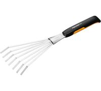 Râteau à main,Longueur:44,3 cm,Largeur: 12,5 cm,Noir/Orange,Acier inoxydable/Plastique,Xact,1027044