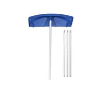 VEVOR Râteau à Neige de Toit, 60 cm, Râteau de Déneigement Réglable 1,18-5,5 m, avec Grattoir Plastique PP, Roues Inférieures, Poignée Antidérapante, Outil pour Enlever Neige Feuilles du Toit Garages