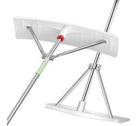 Râteau À Neige De Toit De 2 À 6 M pour Le Déneigement, Longueur Ajustable, Manche Renforcé Lames De 58, 70 Et 77,5 Cm De Large pour Le Déneigement des Toits en Hiver Et Le Ramassage(30.5",Long157.5)