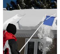 Râteau à neige de toit Longueur réglable Toit Outil de déneigement pour l'élimination de la neige et des feuilles humides (l x H) : 48 x 29 cm Longueur totale : 1,8-6,6 m