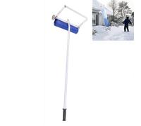 Râteau à neige extensible en aluminium, 5 barres de 1,2 m chacune, tissu Oxford pour un dégagement efficace de la neige et des feuilles