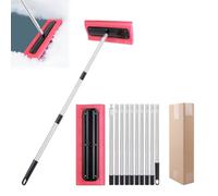 Râteau à neige pour toit avec tête en mousse, 40 cm EVA anti-rayures, poteau télescopique en acier inoxydable de 198,1 à 400,8 cm, déneigement facile du panneau solaire de toit, pour toit de maison