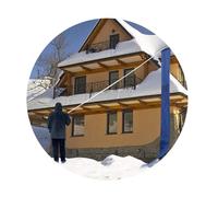 Râteau à Neige télescopique pour Toit avec glissière - 1,2 à 9 m, en Aluminium léger, Roues adaptées aux toits pour Un déneigement Facile, idéal pour Les propriétaires et la Protection contr