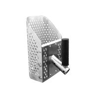 Râteau à puces de Sable Pelle à Sable de Plage Portable, détecteur métaux, Pelle , trésors(Silver)