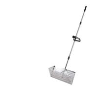 Râteau à puces de Sable Tamis à Sable portatif Prise Facile for Le Jardinage et l'ameublissement du Sol l'extérieur(Silver)