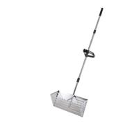 Râteau à Puces Sable Râteau à Sable de qualité supérieure, Grand Manche Long, Robuste, Facile Nettoyer, Multifonctionnel, Pratique, tamisage, bêche Profonde(Silver)