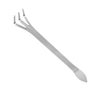 Râteau À Racines - Râteau À Main De Jardin À Trois Dents - Outils De Jardinage Multifonctionnels À Double Tête pour Culture, Désherbage, Entretien Et Rempotage, Idéal pour Les Débutants Et