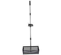 Râteau à sable robuste de qualité commerciale avec long manche ergonomique pour une collecte efficace des coquillages et débris de sable de plage - Parfait pour la chasse aux puces de sable