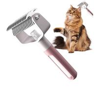 Râteau anti-nœuds pour chat - Brosse pour animaux de compagnie - Pour la douche, la maison, le toilettage des chats, les races moyennes à grandes, l'élimination de la saleté et des odeurs
