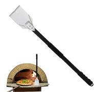 Râteau au charbon de bois 31,89 pouces Brosse de four à pizza détachable avec une longue poignée à pizza à pizza accessoires avec crochet pour la cuisson du barbecue