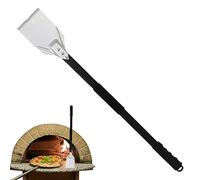 Râteau au charbon de bois 31,89 pouces Brosse de four à pizza détachable avec une longue poignée à pizza à pizza accessoires avec croche