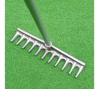 Râteau de bunker portable pour sac de golf, outil efficace pour économiser du travail pour terrains de golf, jardins et pelouses