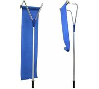 Râteau de déneigement avec roues, deux roues faciles à rouler pour protéger la surface du toit, cadre en aluminium, pour un nettoyage rapide et efficace