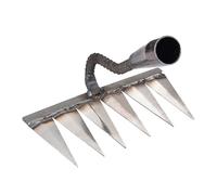 Râteau De Désherbage - Cultivateur De 1pcs | Outil De Déracinement en Acier, Tireur De Mauvaises Herbes, Dissolvant De La Graminée, Râteau À Ongles À Six Dents, Outil De Jardinage pour Le Patio