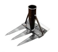 Râteau de désherbage de jardin en acier au carbone à 2, 3, 4, 5, 7 dents, outil robuste pour le jardinage et le désherbage, désherbeur manuel amovible pour pelouse, cour, ameublissement du sol et