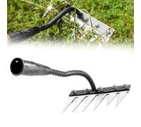 Râteau De Désherbage De Jardin, Râteau De Jardin 5 Dents en Acier, Râteau en Fer pour Jardinage Et Désherbage, Rateau Gazon Scarificateur Manuel pour Désherbage/Ameublissement du Sol/Semiss