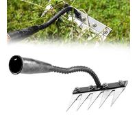Râteau De Désherbage De Jardin, Râteau De Jardin 5 Dents en Acier, Râteau en Fer pour Jardinage Et Désherbage, Rateau Gazon Scarificateur Manuel pour Désherbage/Ameublissement du Sol/Semiss
