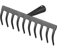 Râteau de jardin 14 dents 36 cm sans manche anthracite