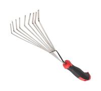 Râteau de jardin à main, outils de jardinage en acier | Désherbeur manuel pour terre, creusage, transplantation, enracinement dans le jardin, pelouse, parterres de fleurs