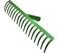 Râteau de Jardin avec 14 Dents, idéal pour ramasser Les Feuilles et Les Mauvaises Herbes, fabriqué en Acier et poignée Ergonomique pour Plus de Confort.