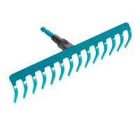 Râteau de jardin Combisystem de Gardena : râteau pratique avec 14 dents, accessoire idéal pour ratisser, désherber et travailler le sol, largeur de travail 36 cm, pour tous les manches cs (3178-20)