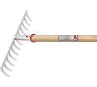 Râteau de jardin L.372mm 14 dents avec douille conique, sans manche IDEAL