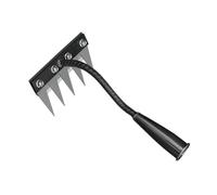 Râteau de jardin, râteau de jardinage, râteau de désherbage, râteau manuel en acier pour le défrichage/terrassement/jardinage/houage(5 Dents)