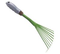 Râteau de Jardin Robuste et Petit avec poignée Ergonomique, Outils de Jardinage compacts et Portables pour Le Jardinage, la Culture, Le Balayage des parterres Fleurs des Feuilles.