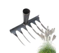 Râteau de jardin robuste, râteau d'ameublissement du sol, pelle à paille de jardin, désherbeur - Râteau manuel pour creuser, tirer, désherber, aérer le sol, excaver les tranchées et la gestion des