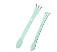 Râteau de jardinage, outil à 2 en 1, 21 x 3 cm, outil à main de jardin à 3 dents avec poignée ergonomique, outil polyvalent râteau de transplantation et spatule pour une utilisation en