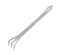 Râteau De Jardinage ,Râteau en Acier Inoxydable avec Poignée Ergonomique - avec Poignée Ergonomique Tête Double Accessoire Multi-Usage pour Détasser Et Tasser Le Sol