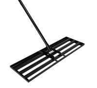 Râteau de nivellement de pelouse - Raclette de jardin - Outil de nivellement de pelouse sans effort - Râteau à sable - Poignée en acier inoxydable - Scarificateur Gardena pour jardin, terrain de golf