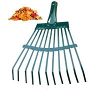 Râteau de nivellement pour le sol, remplacement de la tête râteau nivellement, jardin en acier robuste à 11 dents, métal compact et pratique pour les feuilles mortes la pelouse du jardin