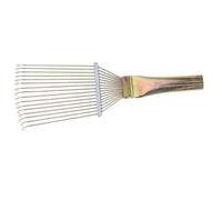 Râteau de Toilettage en Métal pour Chevaux, Brosse de Mue et D'épilation | Acier, Usage en Élevage Animal, Léger Grain Fin, pour Pets et Volailles