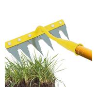 Râteau débroussailleuse de jardin - Niveleur et extracteur résistant, désherbeur manuel | pour parterres, serres, pépinières, potagers, fermes, extérieur, jardins, pelouses, patios