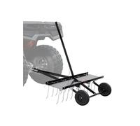 Râteau Déchaumeur à Gazon 101,5cm 20 Dents Acier Ressort Pour VTT Tondeuse Jardin